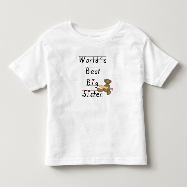 World's Best Big Sister Toddler T-shirt (Front)