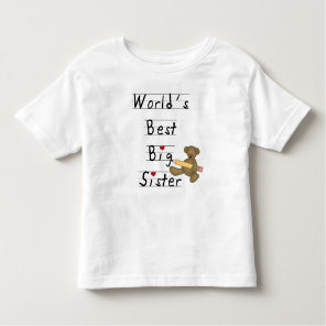 World's Best Big Sister Toddler T-shirt World's Best Big Sister Toddler T-shirt