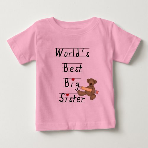 Worlds Best Big Sister Tshirts and Gifts