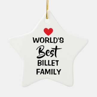 World's Best Billet Family Hanging Ornament