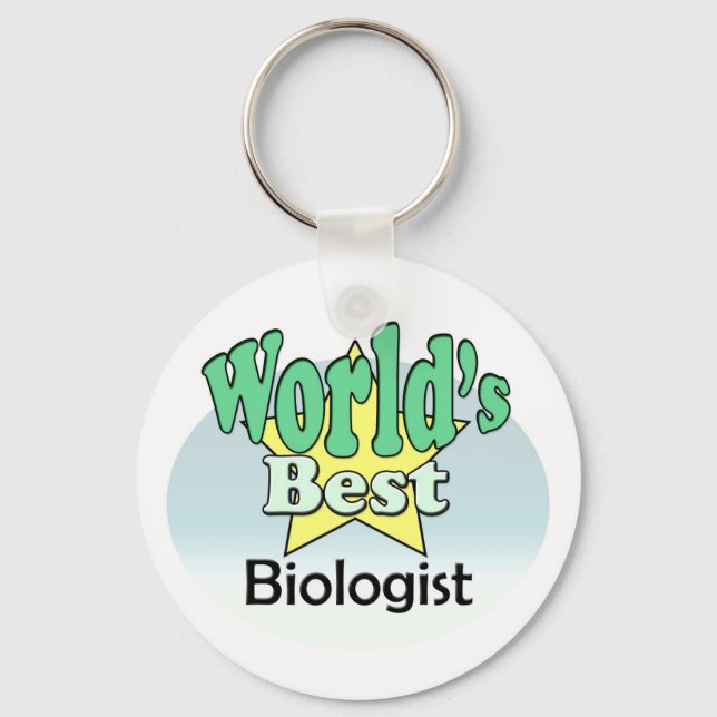 World's Best Biologist Keychain (Front)