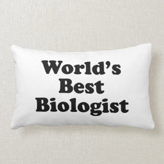 World's Best Biologist Lumbar Pillow