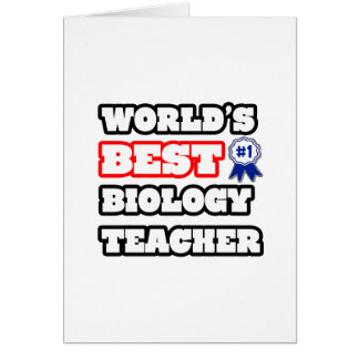 World's Best Biology Teacher Cards