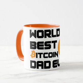 World's Best Bitcoin BTC Dad Crypto Mug