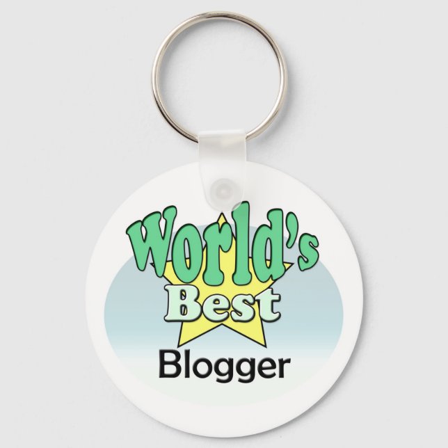 World's Best Blogger Keychain (Front)
