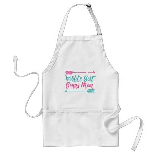 Worlds Best Bonus Mom Adult Apron