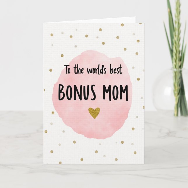 Worlds Best Bonus Mom Card (Front)