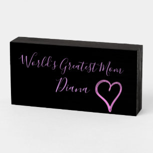 Worlds Best Bonus Mom Ever Mothers Day Wooden Box