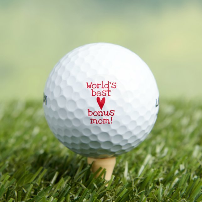 World's best Bonus Mom! | Stepmother Mother's Day Golf Balls (Insitu Tee)