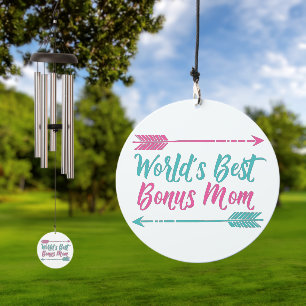 World's Best Bonus Mom Wind Chime