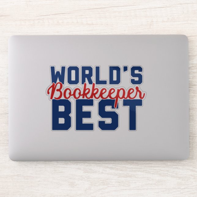 World's Best Bookkeeper Sticker (Computer)