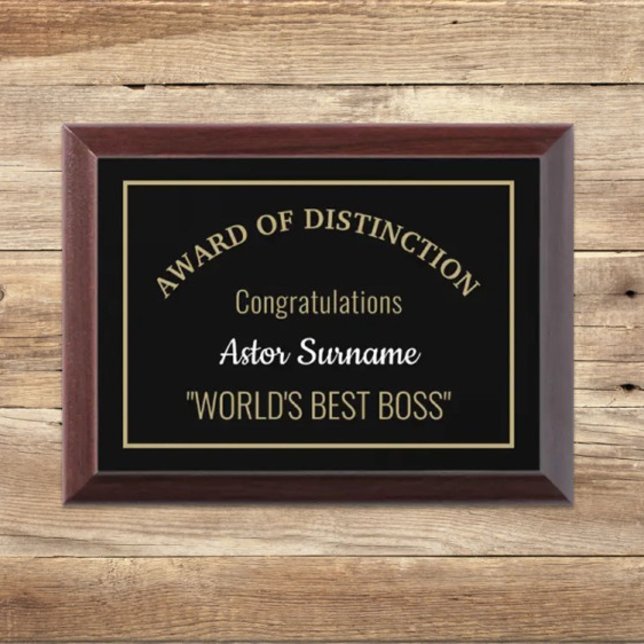 World's Best BOSS Award Plaque (Creator Uploaded)