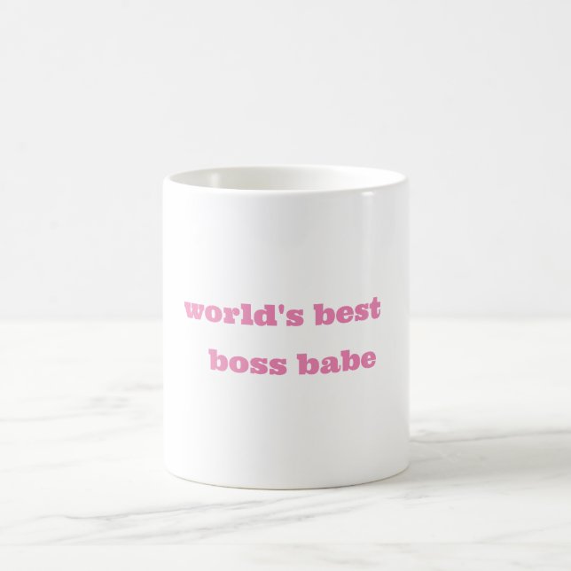 World's Best Boss Babe ceramic mug (Center)