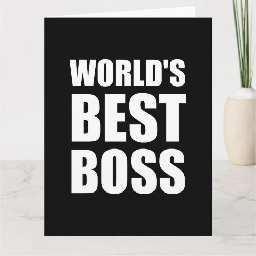 Worlds Best Boss Card