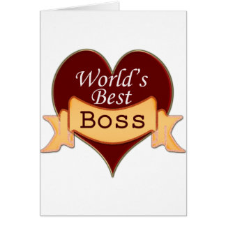 World's Best Boss Cards