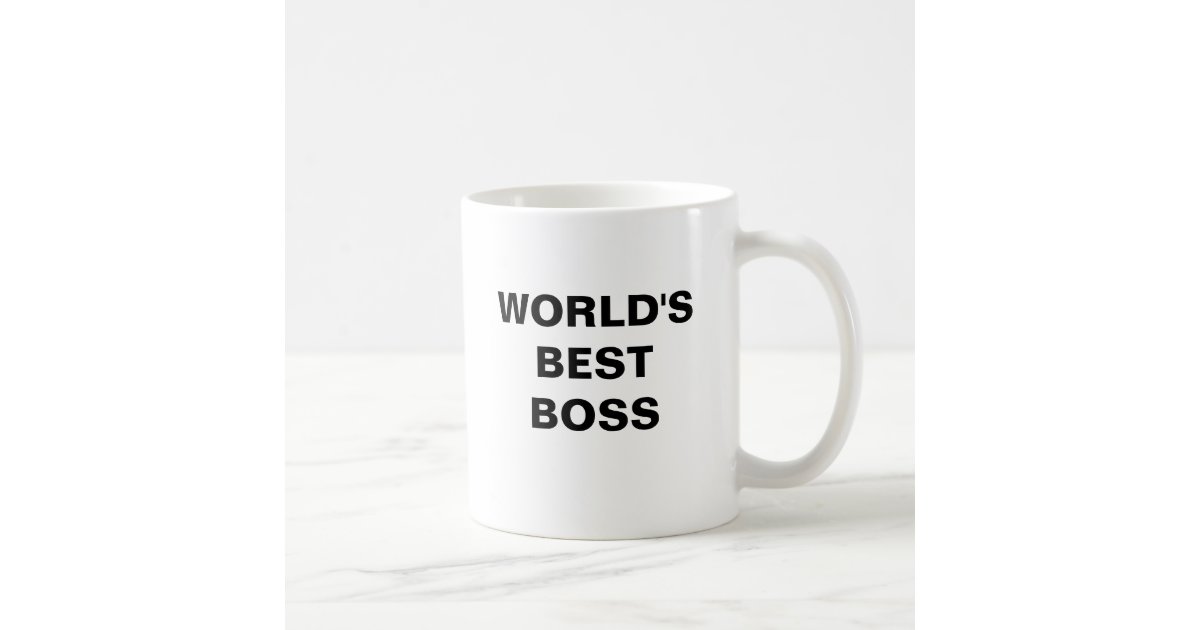 WORLD'S BEST BOSS Coffee Mug Zazzle