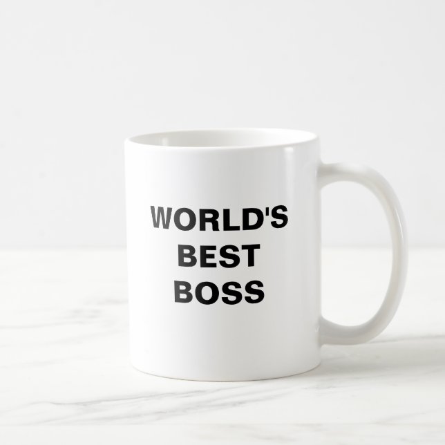 WORLD'S BEST BOSS Coffee Mug (Right)