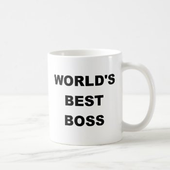 World's Best Boss Coffee Mug by Hit_or_Miss at Zazzle