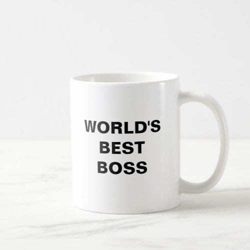 Worlds Best Boss Coffee Mug