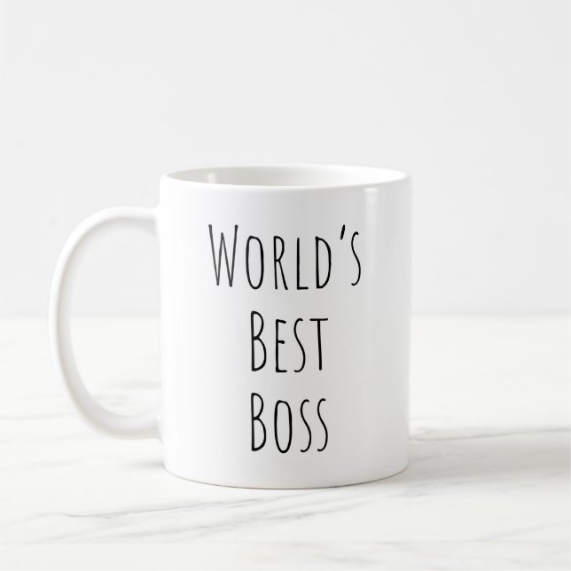 World's Best Boss Coffee Mug (Left)
