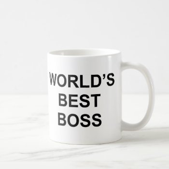 World's Best Boss Coffee Mug by Smudly at Zazzle