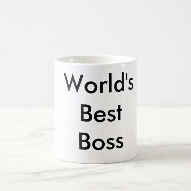 World's Best Boss Coffee Mug (Center)