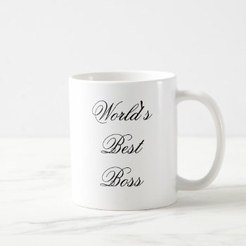 Worlds Best Boss Coffee Mug by Just2Cute at Zazzle