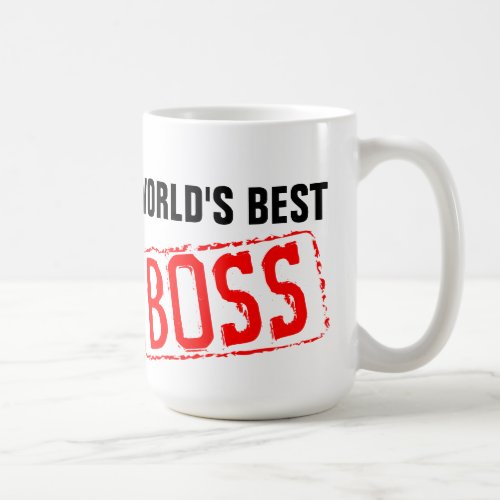 Worlds Best Boss coffee mugs