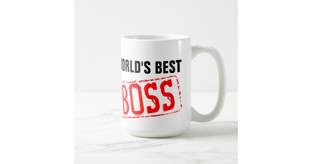 World's Best Boss coffee mugs Zazzle