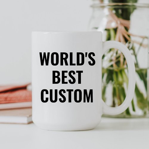 Worlds Best Boss Custom Mug Template office gifts