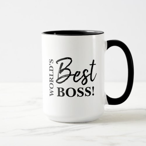 Worlds Best Boss entrepreneur custom logo Mug