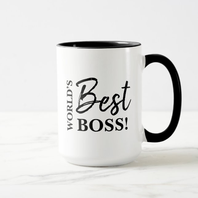 World's Best Boss entrepreneur custom logo Mug (Right)