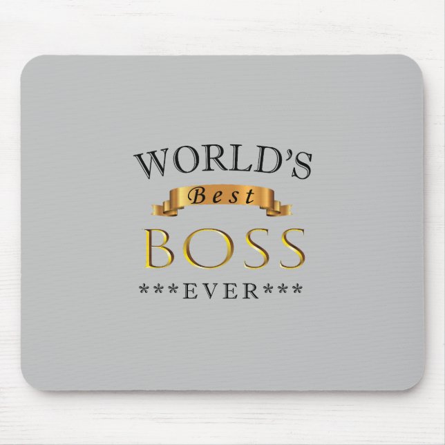 World's best boss ever mouse pad (Front)