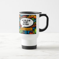 World's Best Boss Fun Retro Comic Book Pop Art