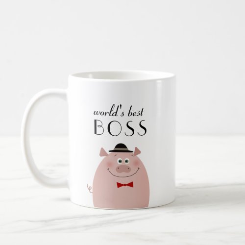 Worlds Best Boss Funny Coffee Mug