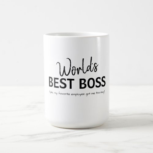 Worlds Best Boss Funny Gift Coffee Mug