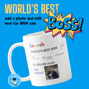 WORLD'S BEST BOSS - Funny Top Image Search Results Coffee Mug