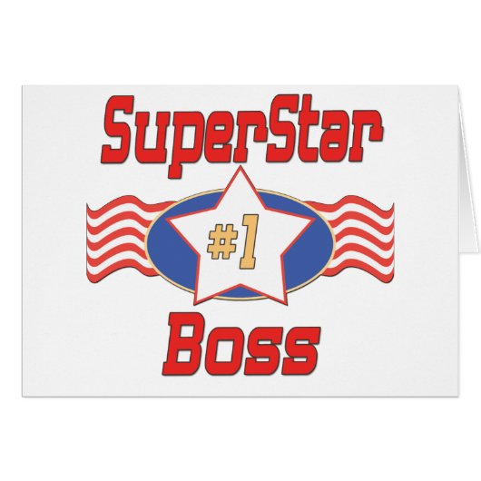 World's Best Boss Gifts Cards (Front Horizontal)