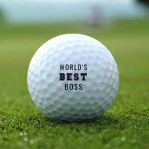 World's Best Boss Golf Balls
