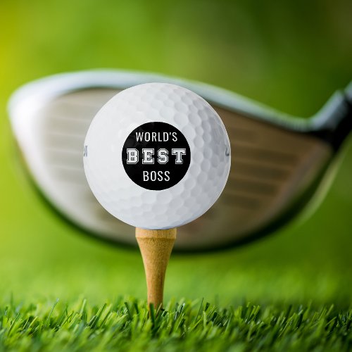 Worlds Best Boss Golf Balls
