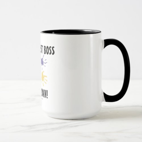 Worlds Best Boss Hands Down Coffee Mug