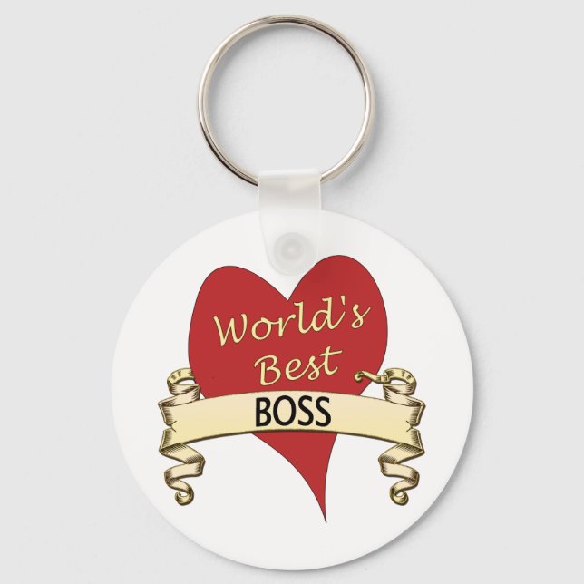 World's Best Boss Keychain (Front)