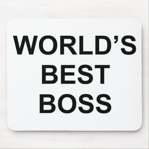 Worlds Best Boss Mouse Pad