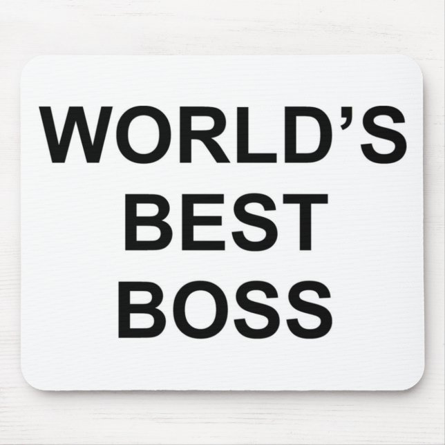 World's Best Boss Mouse Pad (Front)