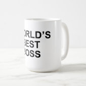 World's Best Boss Mug (Front Right)