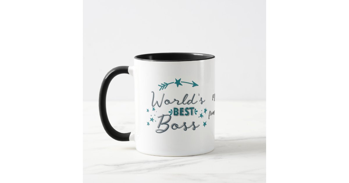 World's Best Boss funny mug, Zazzle