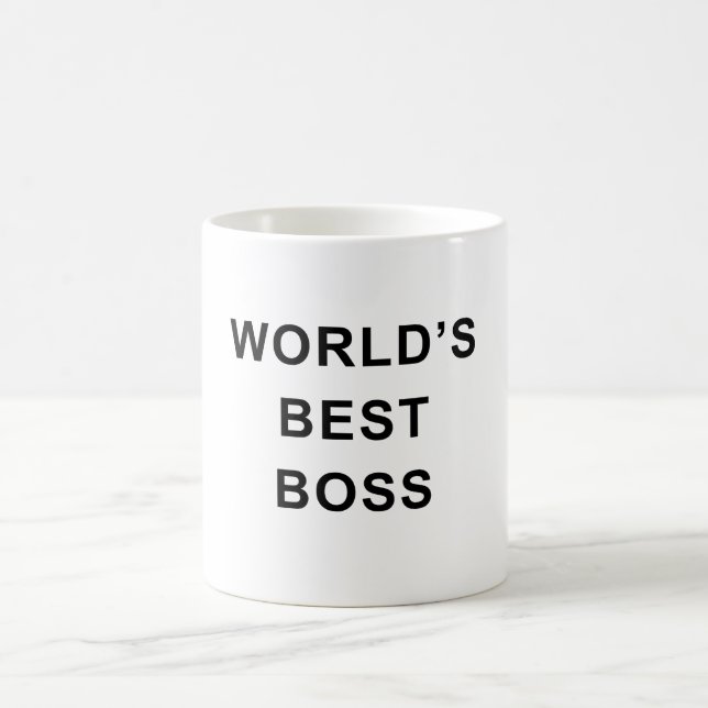 World's Best Boss Mug – Bold Classic Office Gift (Center)