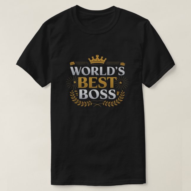 world's best boss T-Shirt (Design Front)
