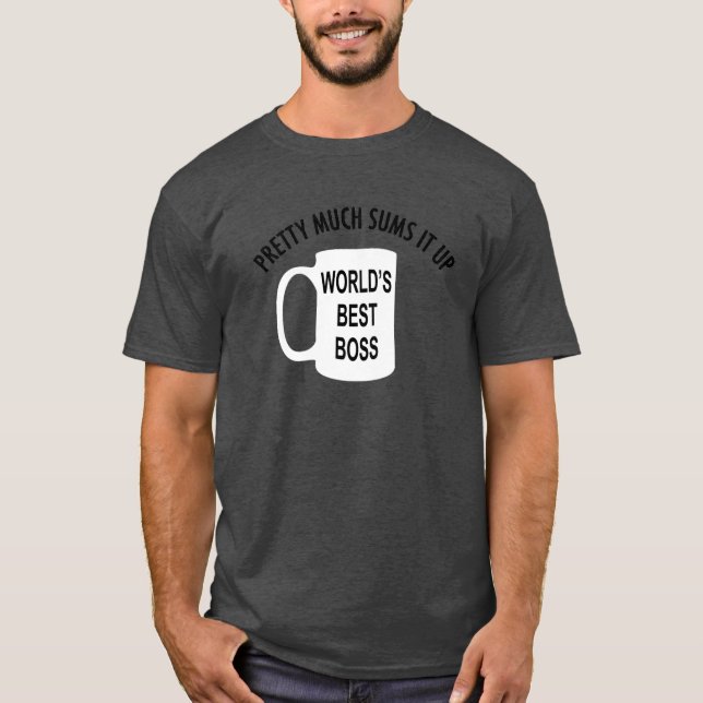 World's Best Boss T-Shirt (Front)