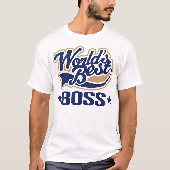 Worlds Best Boss T-Shirt (Front)